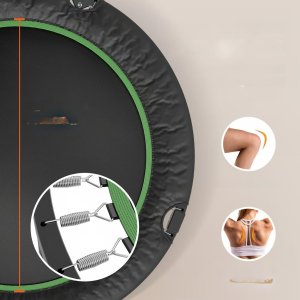 Trampolina mocna fitness z regulowanym uchwytem 129 cm 9