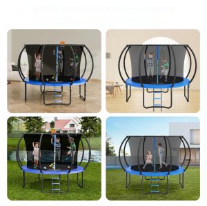 Trampolina ogrodowa z siatką wewnętrzną dla dzieci 442 cm 3