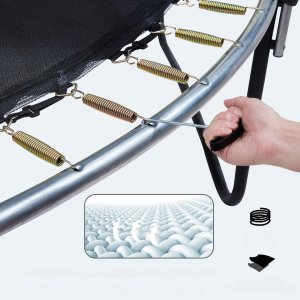 Trampolina ogrodowa z siatką wewnętrzną dla dzieci 442 cm 4