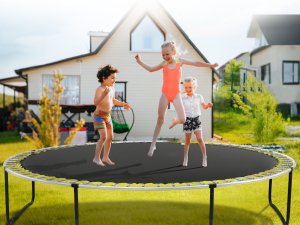 Mata do trampoliny skakania batut 457 cm 96 sprężyn mocna wytrzymała 7