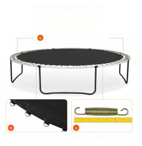 Mata do trampoliny skakania batut 457 cm 96 sprężyn mocna wytrzymała 10