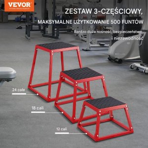 Skrzynia crossfit plyometryczna JUMP BOX 3 wysokości 4