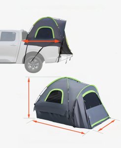 Namiot dachowy do pickupa 255x180cm wodoodporny PU2000 dla 2-3 os. camping 3