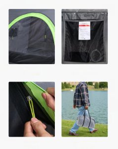 Namiot dachowy do pickupa 255x180cm wodoodporny PU2000 dla 2-3 os. camping 4