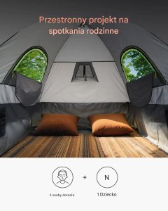 Namiot dachowy do pickupa 255x180cm wodoodporny PU2000 dla 2-3 os. camping 8