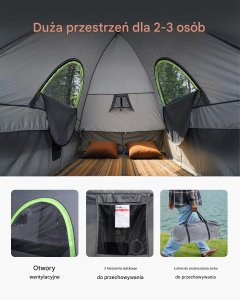 Namiot na Pickupa z Markizą 435 x 183 x 188 cm 5