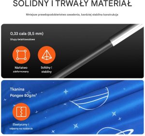 Namiot Sypialniany na Łóżko Baldachim Oddychający 200 x 105 x 120 cm 11