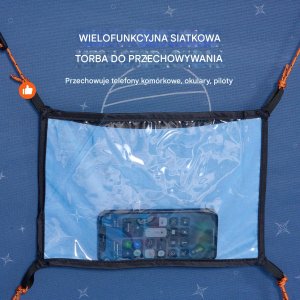 Namiot Sypialniany na Łóżko Baldachim Oddychający 200 x 105 x 120 cm 12