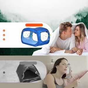 Namiot Sypialniany na Łóżko Baldachim Oddychający 200 x 105 x 120 cm 3