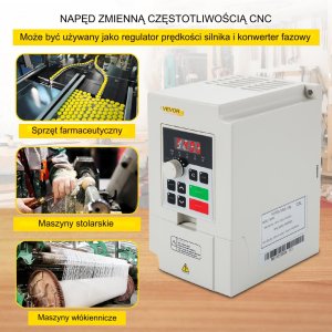 Przemiennik częstotliwości Przetwornica Falownik 220 V 3KW 3-fazowy 11