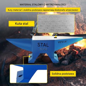 Kowadło stalowe 30 kg 540 x 150 160 mm 3