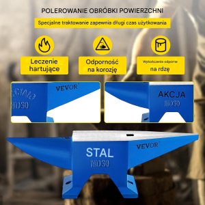 Kowadło stalowe 30 kg 540 x 150 160 mm 5