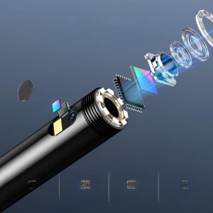 Kamera endoskopowa inspekcyjna Podwójny obiektyw 15m 4,3 cala 8