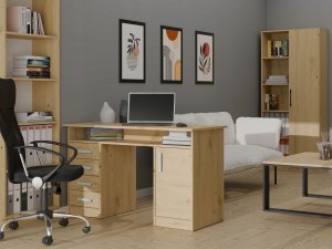 Biurko Dąb Artisan 125 cm x 55 cm 4