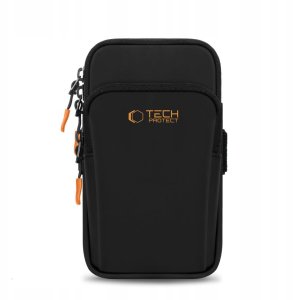 Etui na ramię Tech-Protect M7 Universal Sport Armband Black/orange 2