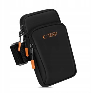 Etui na ramię Tech-Protect M7 Universal Sport Armband Black/orange 4