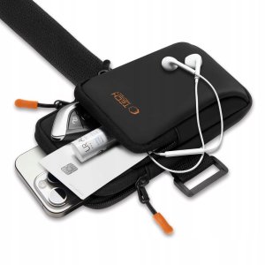 Etui na ramię Tech-Protect M7 Universal Sport Armband Black/orange 5