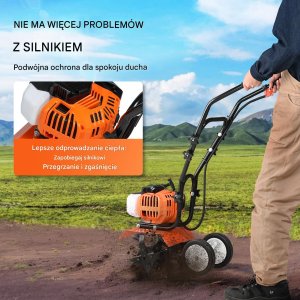 Glebogryzarka spalinowa kultywator do ziemi gleby 30 cm 2-suwowy 2