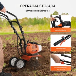 Glebogryzarka spalinowa kultywator do ziemi gleby 30 cm 2-suwowy 4