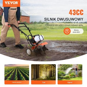 Glebogryzarka spalinowa kultywator do ziemi gleby 30 cm 2-suwowy 7