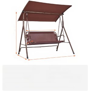 Huśtawka Ogrodowa z Regulowanym Baldachimem 2