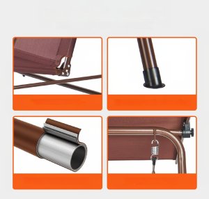 Huśtawka Ogrodowa z Regulowanym Baldachimem 4