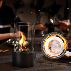 Biokominek kominek wolnostojący na taras stół szyba ogrodowy stojący 28.5cm 12