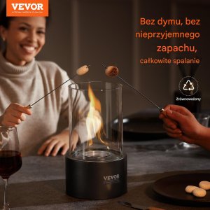 Biokominek kominek wolnostojący na taras stół szyba ogrodowy stojący 28.5cm 6