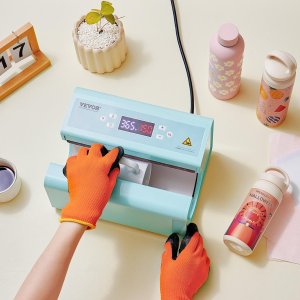 Prasa do Kubków Termosów do Sublimacji Automatyczna Niebieska Druk 7