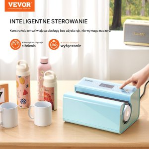 Prasa do Kubków Termosów do Sublimacji Automatyczna Niebieska Druk 8