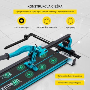Maszynka do cięcia płytek Vevor Maszynka Ręczna do Cięcia Płytek Kafelek Glazury Przecinarka 1200 mm 5