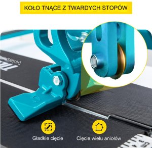 Maszynka do cięcia płytek Vevor Gilotyna maszynka do cięcia płytek glazury przecinarka ręczna 600 mm 7