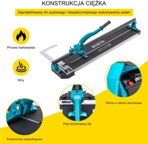 Maszynka do cięcia płytek Vevor Przecinarka do płytek ceramicznych 800 mm precyzyjna, do ceramiki i gresu 4