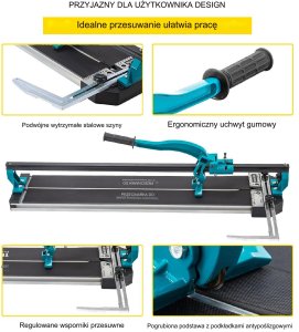 Maszynka do cięcia płytek Vevor Przecinarka do płytek ceramicznych 800 mm precyzyjna, do ceramiki i gresu 5