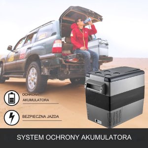 LODÓWKA TURYSTYCZNA SAMOCHODOWA PRZENOŚNA CHŁODZENIE 55L 120/240 V 11