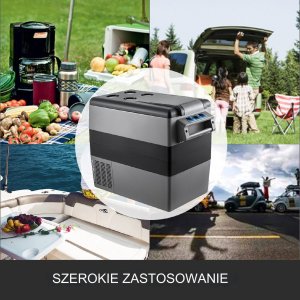 LODÓWKA TURYSTYCZNA SAMOCHODOWA PRZENOŚNA CHŁODZENIE 55L 120/240 V 13
