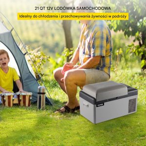 LODÓWKA TURYSTYCZNA SAMOCHODOWA PRZENOŚNA CHŁODZENIE KOMPRESOROWA 20 L 7