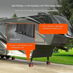 Podkładki pod nogi podpory do przyczepy kempingowej lub kampera 4 szt. 3