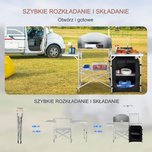 Stół Kempingowy do Gotowania 10