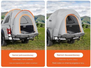 Namiot samochodowy Namiot kempingowy do pickupa 200 x 165 x 170 cm 12