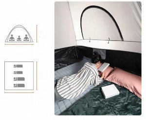 Namiot samochodowy Namiot kempingowy do pickupa 200 x 165 x 170 cm 4