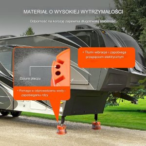 Podkładki pod nogi podpory do przyczepy kempingowej lub kampera 2 szt. 3