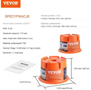 Podkładki pod nogi podpory do przyczepy kempingowej lub kampera 2 szt. 4