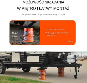 Podkładki pod nogi podpory do przyczepy kempingowej lub kampera 2 szt. 6