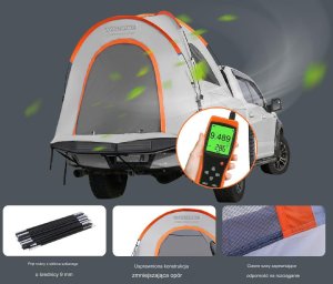 Namiot samochodowy Namiot kempingowy do pickupa 160 x 165 x 170 cm 3