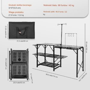 Stół Kempingowy do Gotowania 2