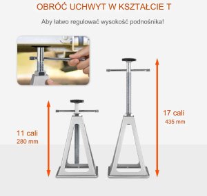 Podpora do Przyczepy Kempingowej 4 szt. Regulowana Uniwersalna 7