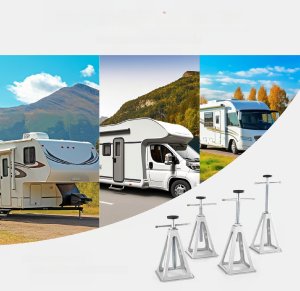 Podpora do Przyczepy Kempingowej 4 szt. Regulowana Uniwersalna 8