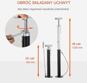 Podpora nogi do przyczepy kempingowej 2 szt. 2