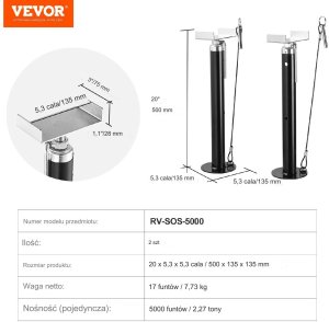 Podpora nogi do przyczepy kempingowej 2 szt. 4